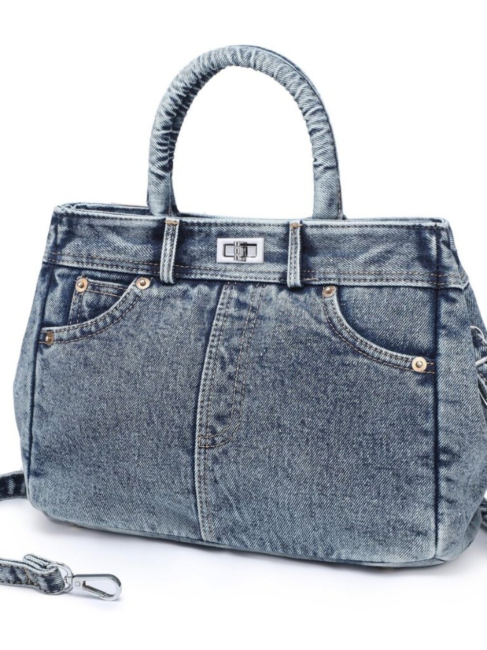 Women's Denim Crossbody Shoulder Bag Satchel Purse Handbag